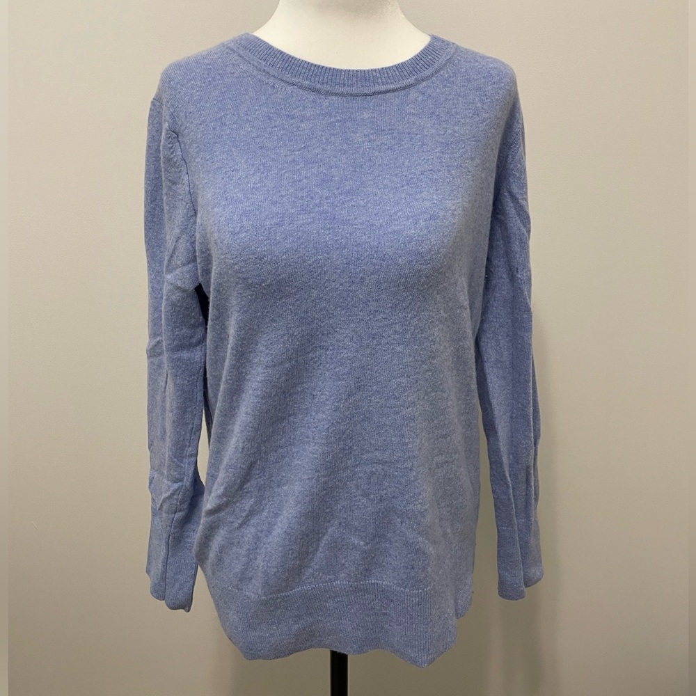 Banana Republic Italian Merino Blend Crewneck Blue Sweater - Size Medium